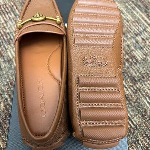 NIB Coach Tan Driving Loafer Size 5.5